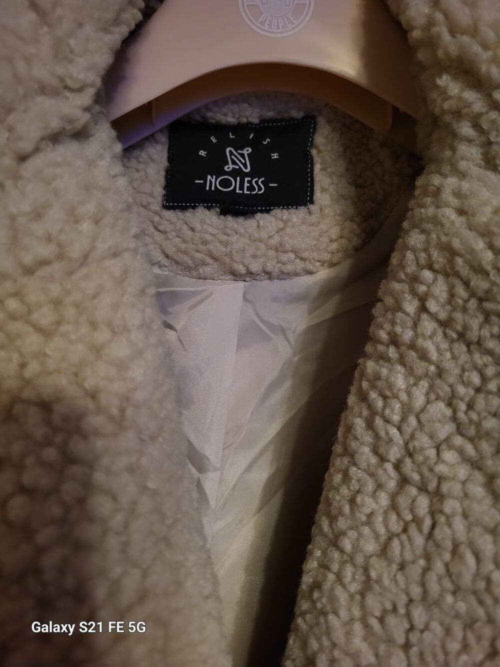 Manteau effet peau de mouton Vêtements