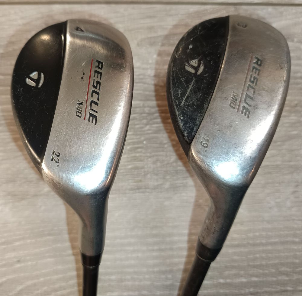 2 Bois Hybride de Golf Taylormade Rescue Mid 3&amp;4(19&deg;&amp;22&deg;) Sports