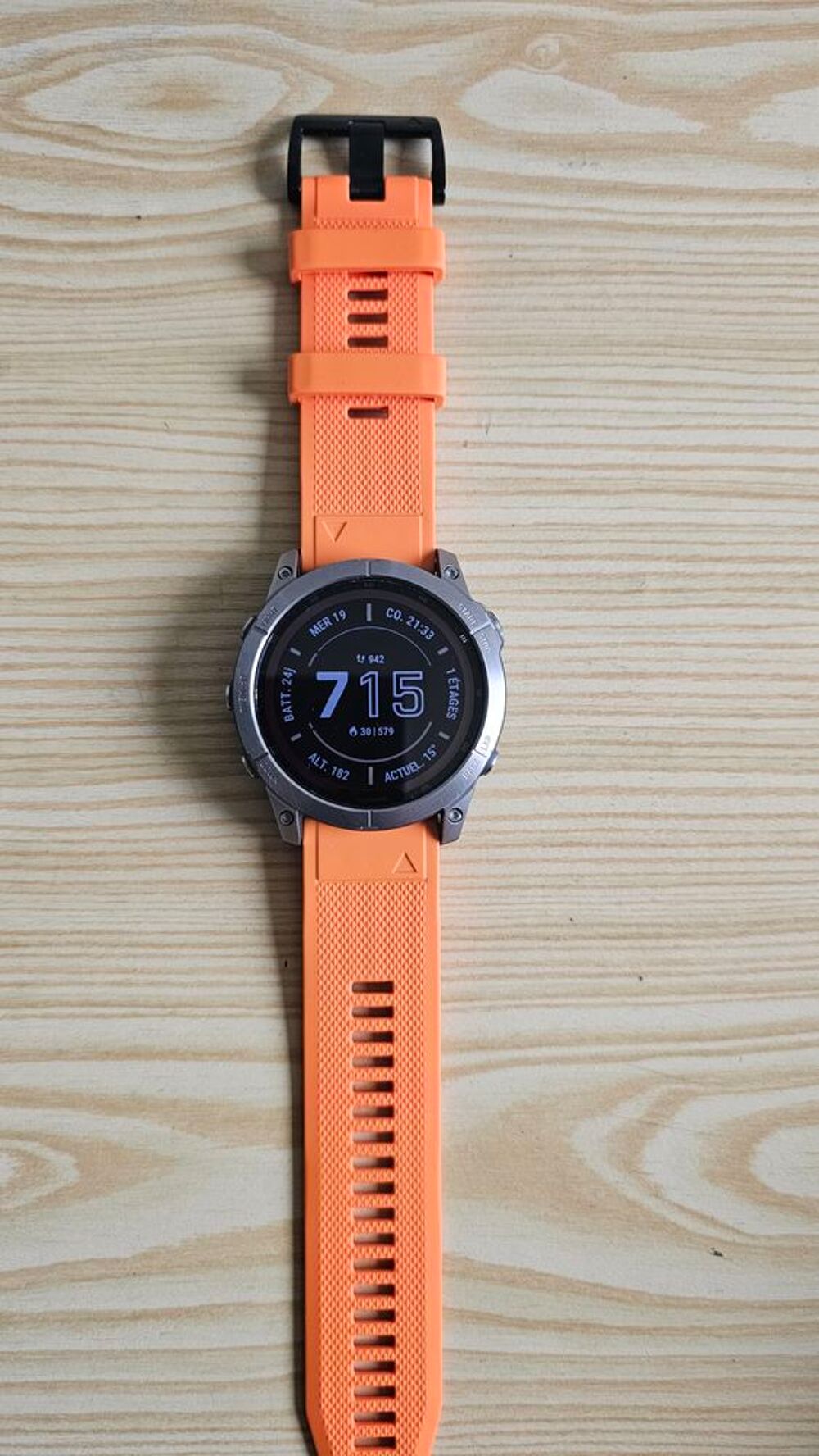 Garmin Fenix 7X Sapphire Solar titane Bijoux et montres