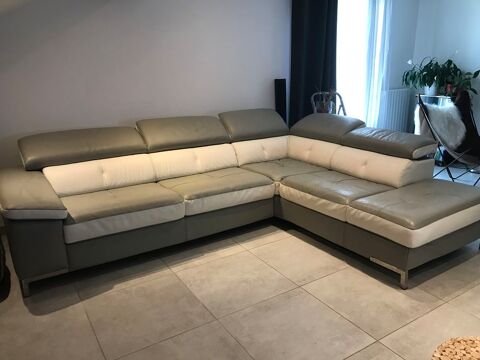 Canap d'angle cuir home salons  750 La Balme-de-Sillingy (74)