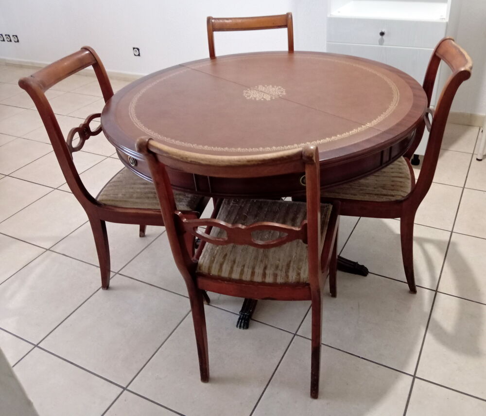 Table Merisier &amp; 4 Chaises (LIVRAISON JUSQU'A environ 70 KMS Meubles