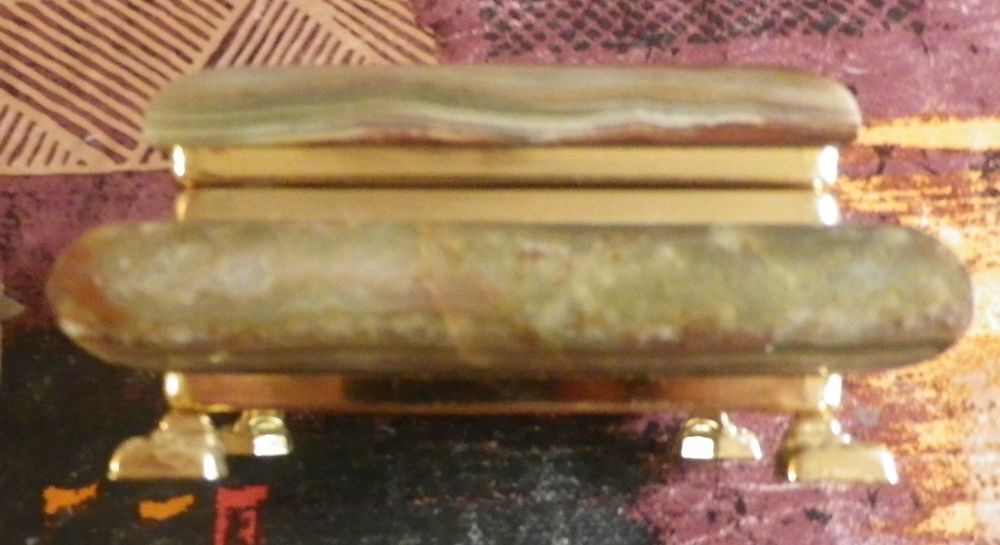  BOITE A BIJOUX ANCIENNE ONYX Décoration