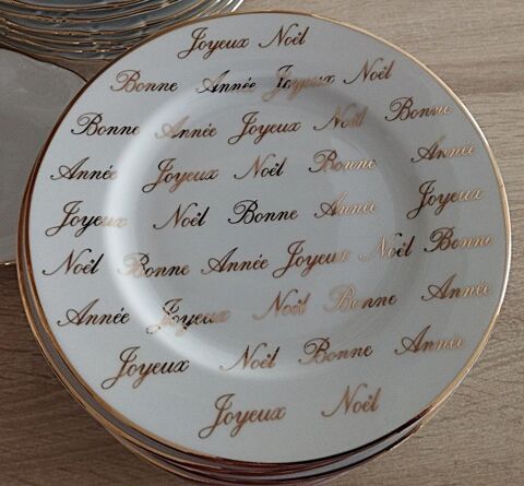 assiettes dessert dor�es or fin 28 Puisserguier (34)