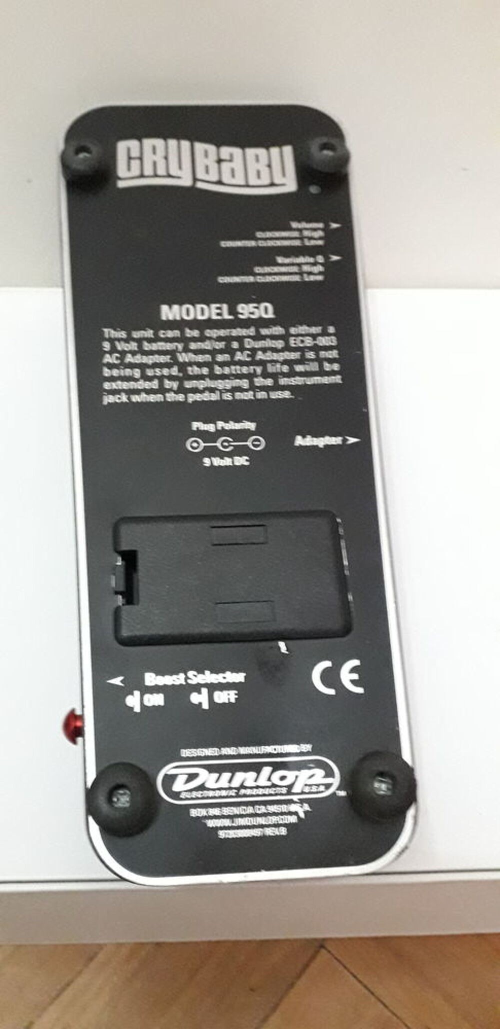 P&eacute;dale &agrave; effet CRYBABY mod&egrave;le 95Qpour guitare &eacute;lectrique Audio et hifi