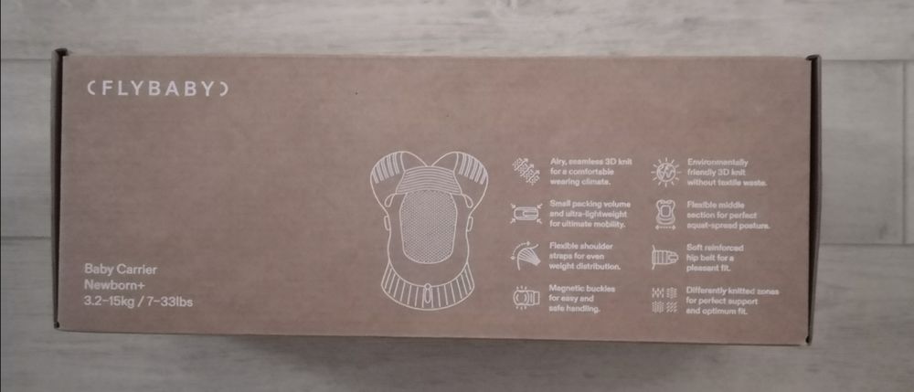 Porte-b&eacute;b&eacute; Flybaby, couleur: Leo (neuf) Puériculture