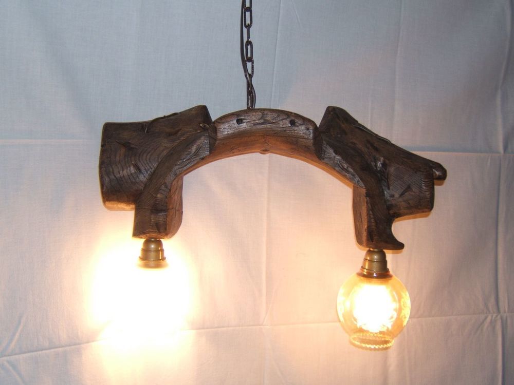 VERITABLES JOUGS DE BOEUF EN LUMINAIRE 