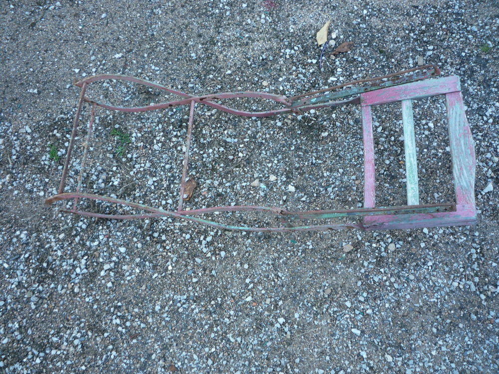 Structure de fauteuil/chaise ancien /jardin/fer forg&eacute; (R) Meubles
