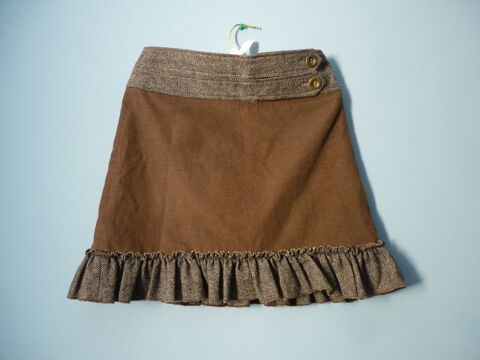 Jupe laine Camaieu 36 S femme marron TBE 5 Brienne-le-Chteau (10)
