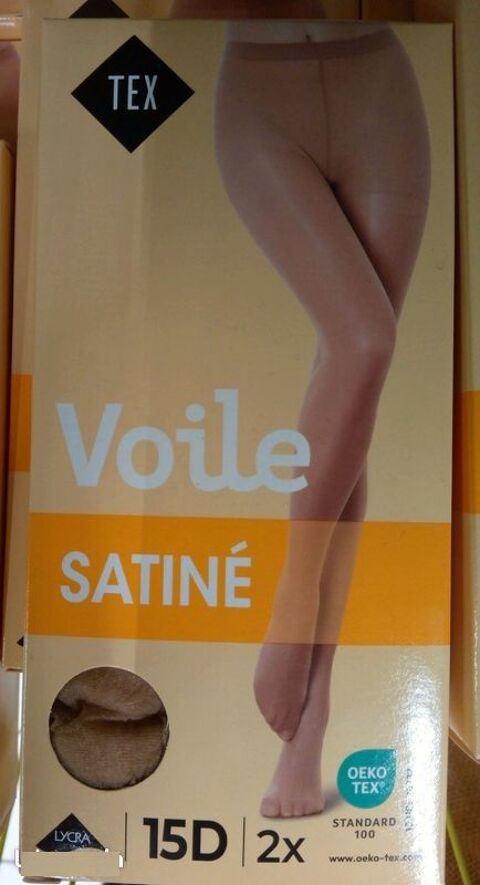 lot 2 collants Tex beige / chair voile satiné taille 2 et 4 Beauchamp (95)