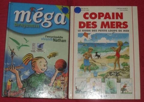 2 livres encyclop�diques Copain des Mers et M�ga Benjamin. 20 Montreuil (93)