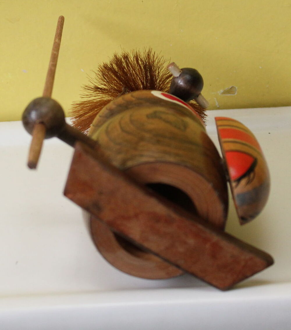 Figurine en bois Cannibale ann&eacute;e 60 Décoration