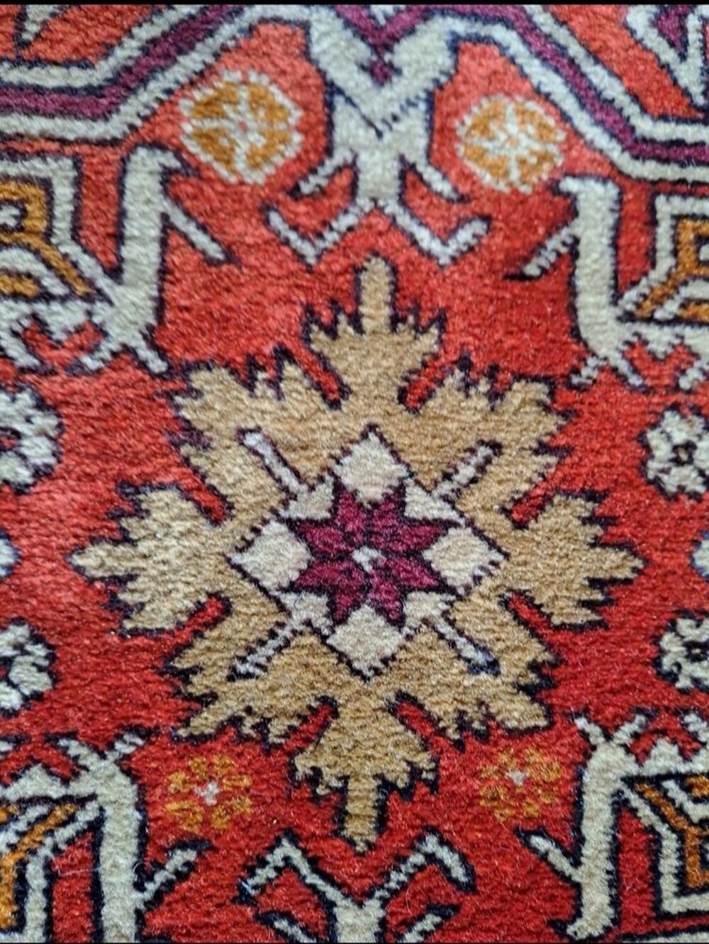 Tapis Caucase Est fait main en laine (Rare) Décoration
