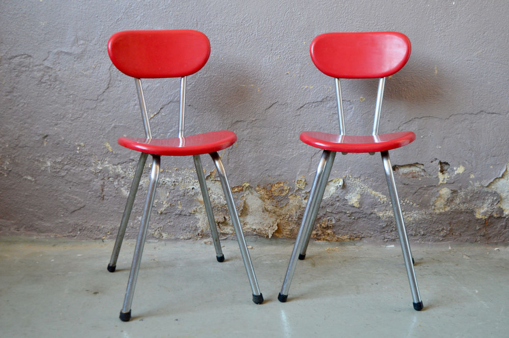 Paire de chaises au design vintage midcentury Meubles
