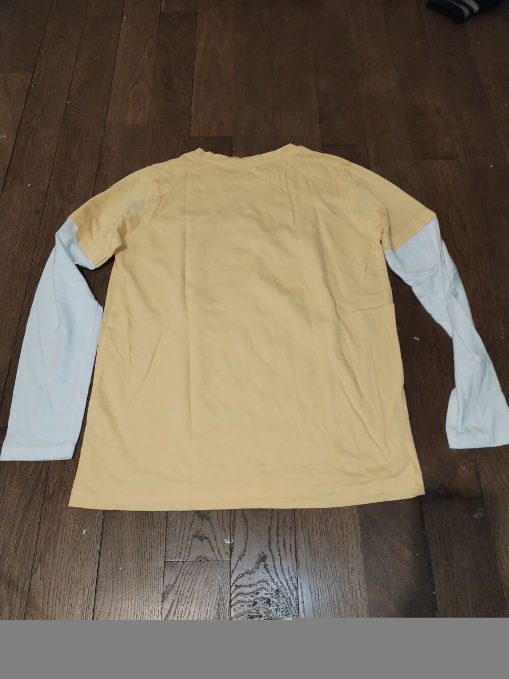 T-shirt enfant (12 ans) jaune manches longues Vêtements enfants