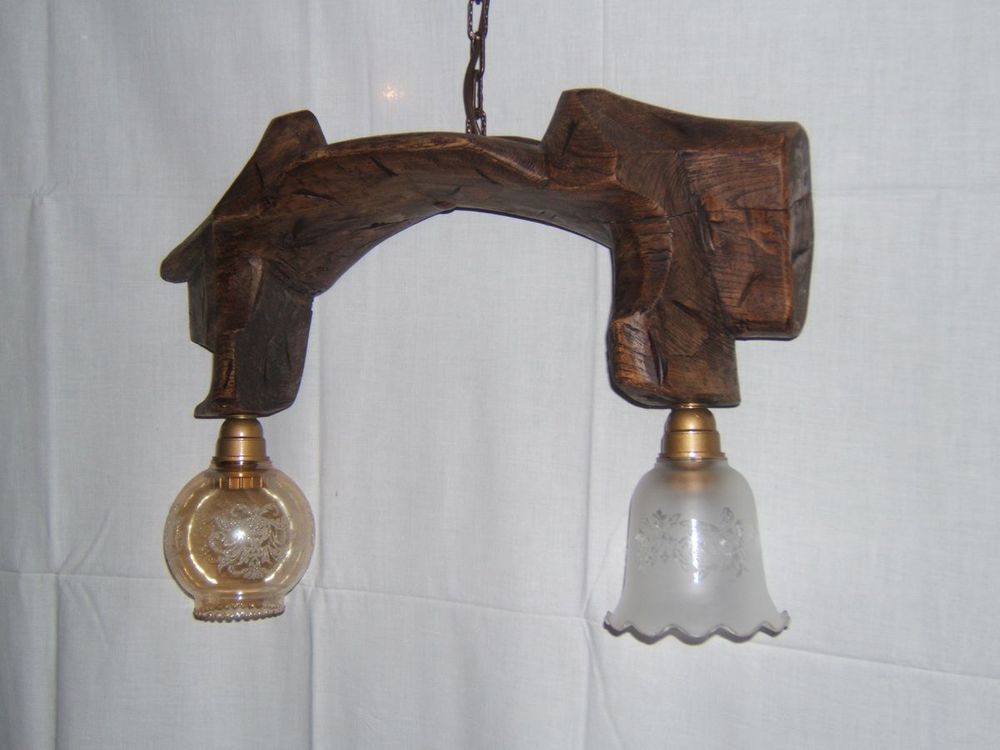 Authentique joug de boeuf en luminaire Décoration