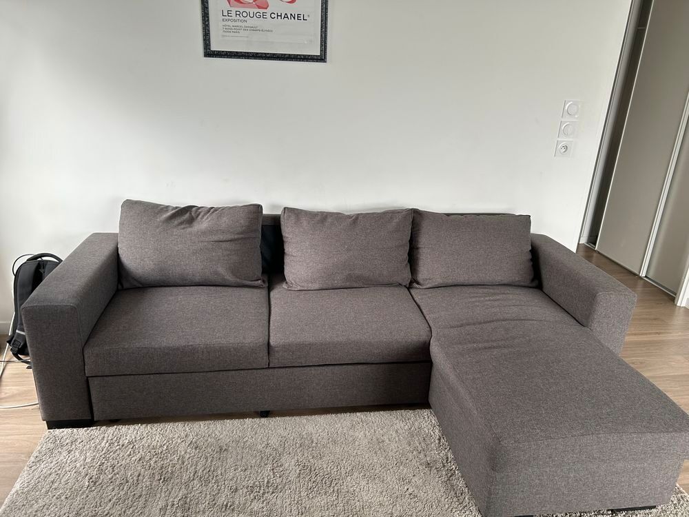 Canap&eacute; d'angle avec m&eacute;ridienne convertible Meubles