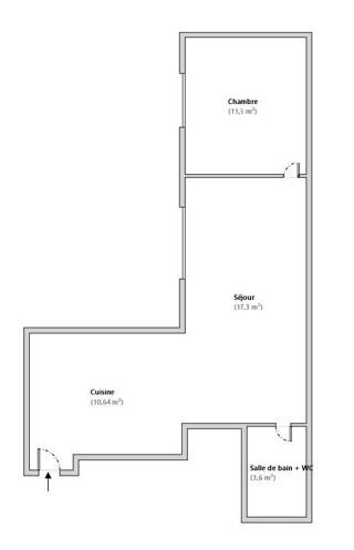  Appartement � vendre 2 pi�ces 43 m�