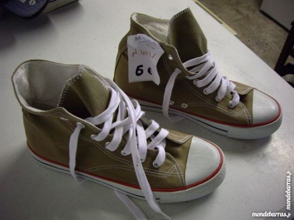 Baskets hautes en toile Brun pt 40/41-neuves- Chaussures