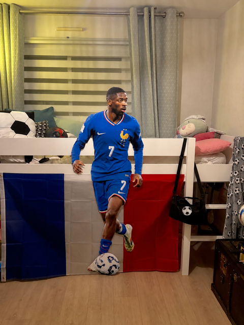Lit enfant mi-hauteur  blanc Caen (14)