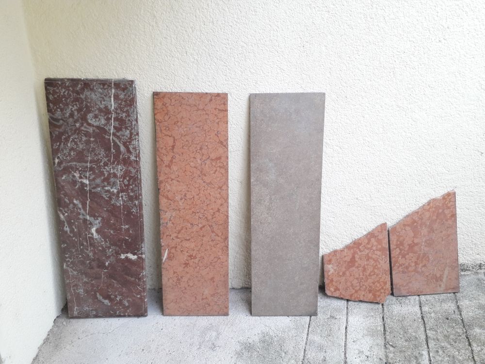 plaques de marbre avec chutes Bricolage