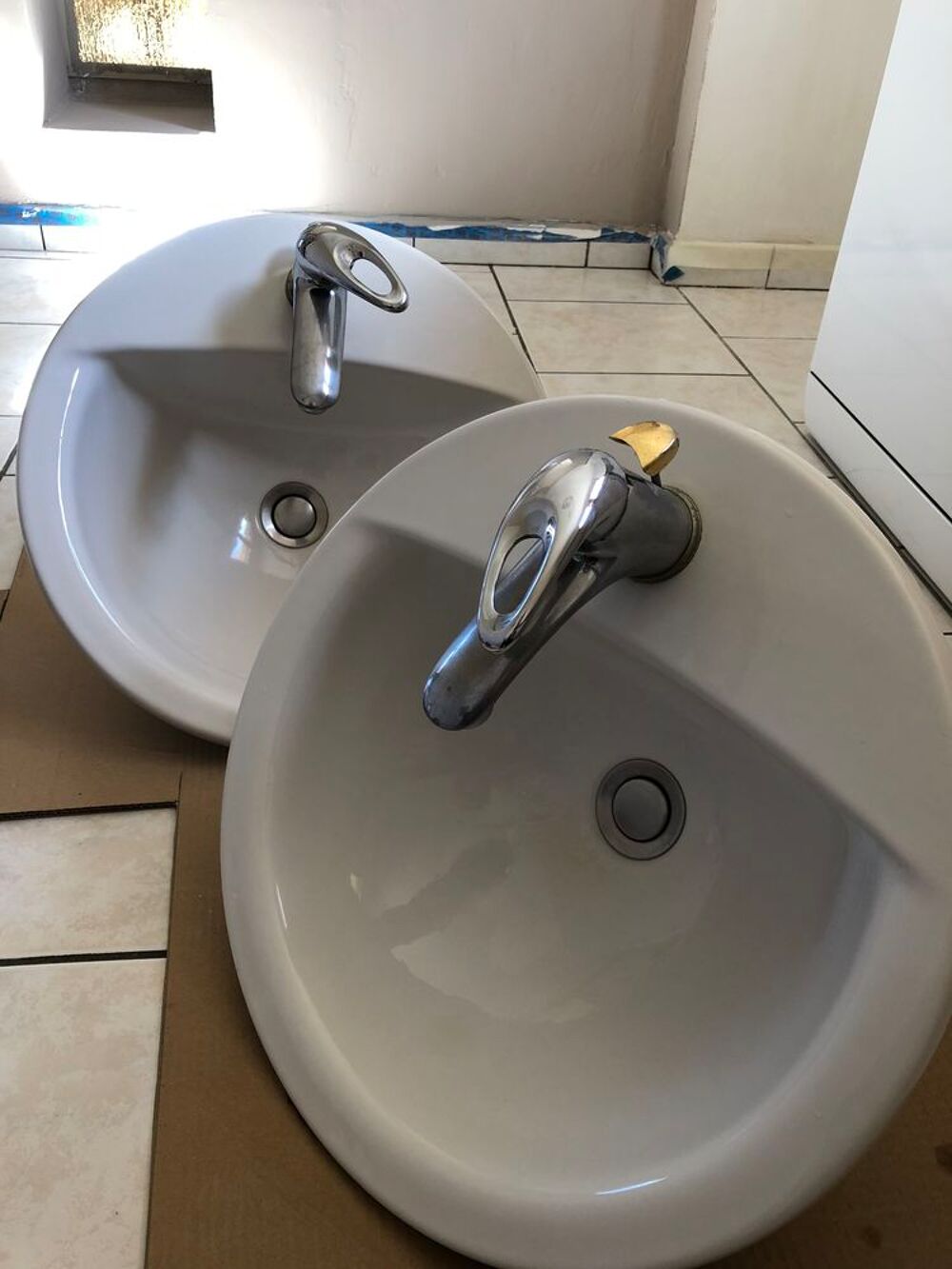 Lot de 2 Vasques rondes Bricolage