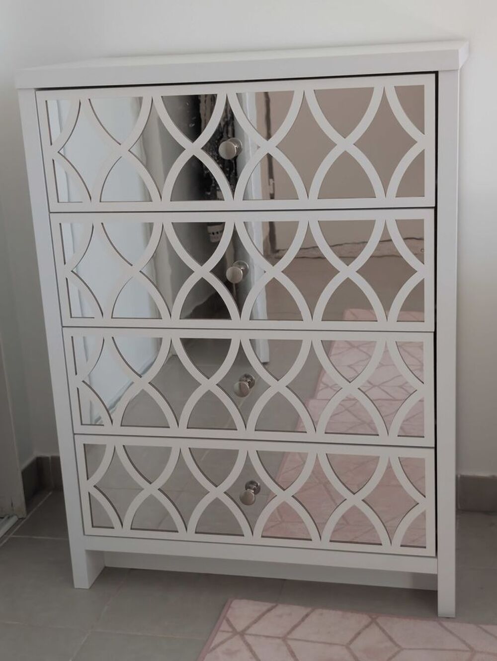 Commode miroir blanche Galano Iris €" &agrave;‰tat impeccable Meubles