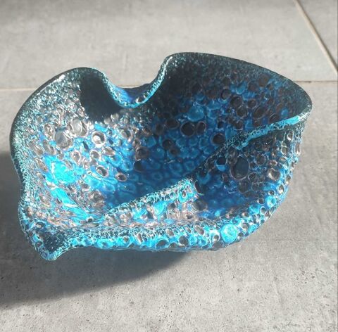 Coupe Fat Lava en c�ramique Le Cyclope Emaux des Glaciers Ann�es 1960 48 Clermont (60)