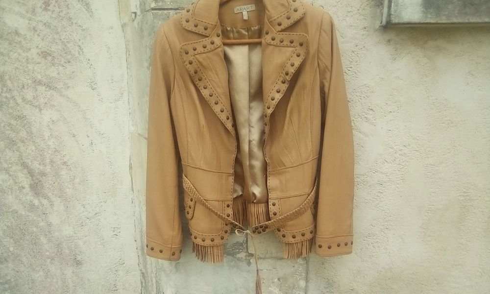 Veste cuir petit 42 Vêtements