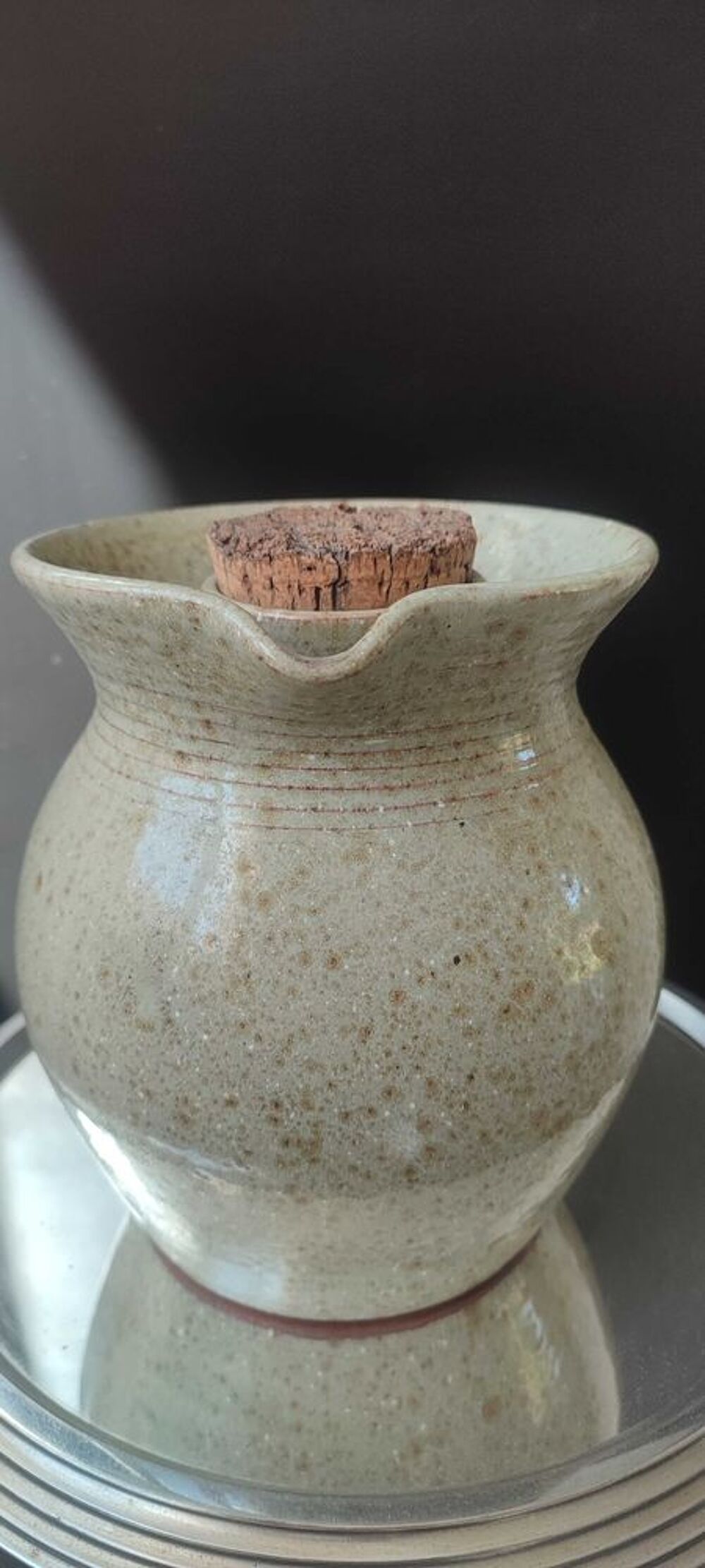 Pichet rafra&icirc;chissoir artisanal Poterie La Draille (Anduze) 