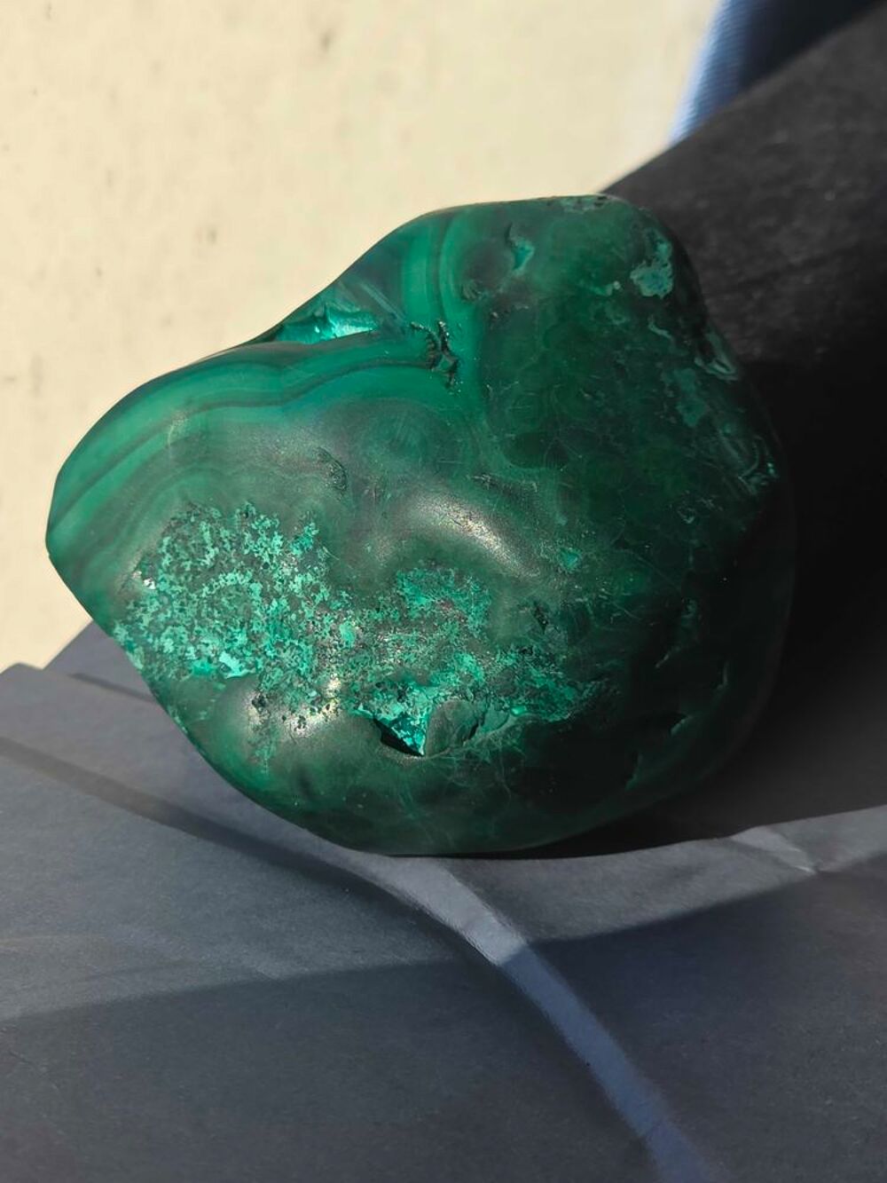 Pierre de Malachite Chrysocolle Naturelle-Katanga 181g 