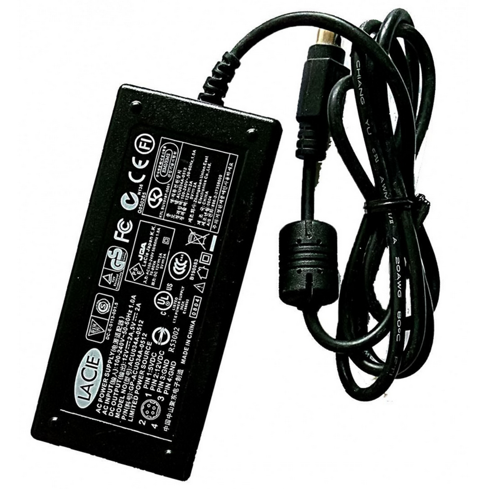 ADAPTATEUR ACU034A-0512 lacie ACU057A-0512 100-240v 50/60HZ Matériel informatique