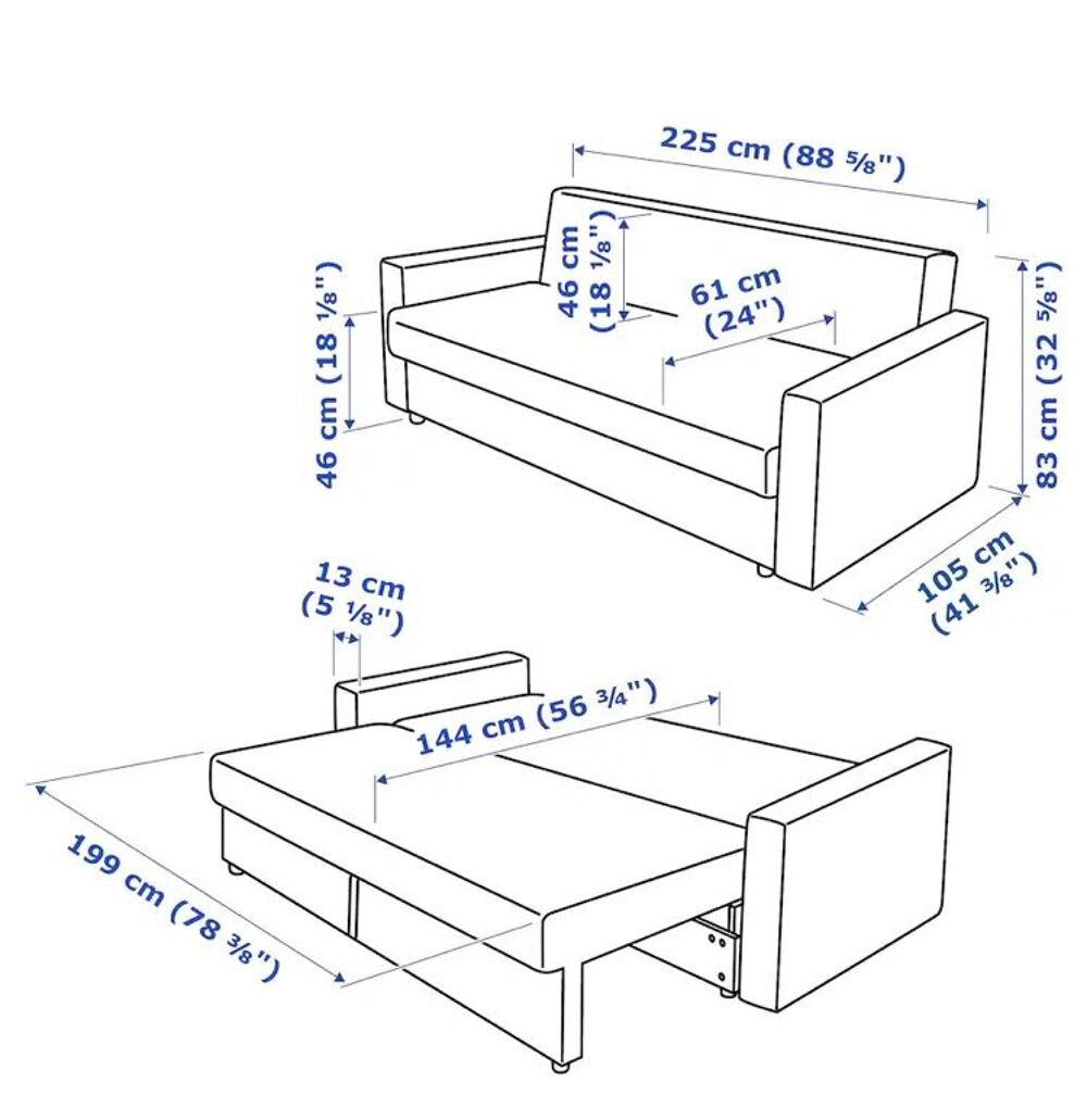 Canap&eacute; convertible friheten Ikea Meubles