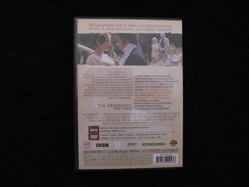 DVD de Orgueil et Pr&eacute;jug&eacute;s DVD et blu-ray