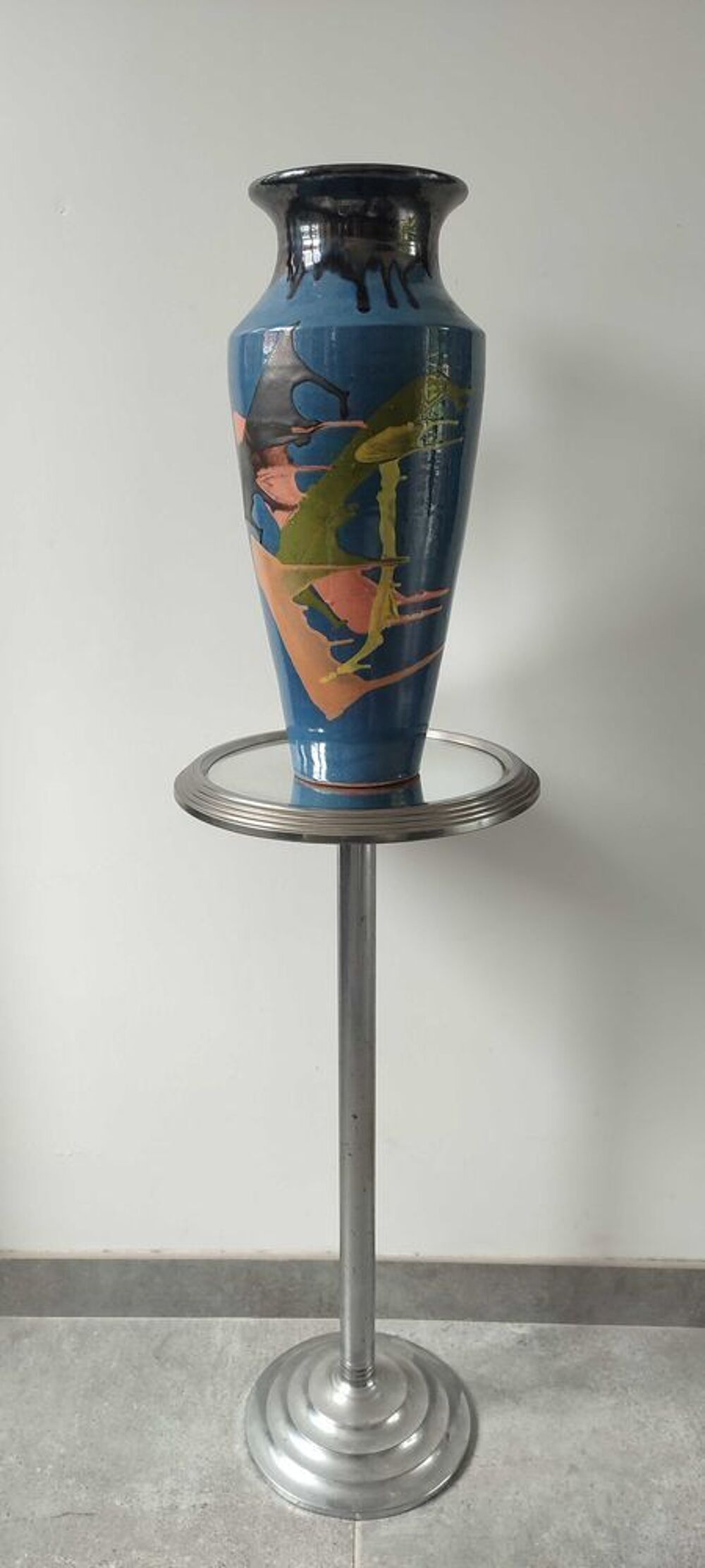 Grand vase c&eacute;ramique de 39 cm Atelier Thomas BUXO (1970) 