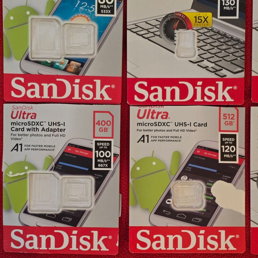 CARTE mSD SanDisk 200 GB Photos/Video/TV