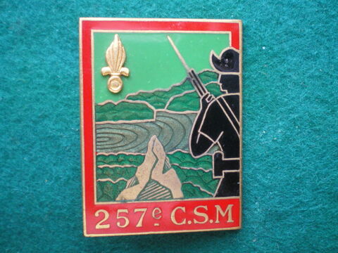 Insigne colonial - C.S.M. Compagnie de Supplétifs. 18 Caen (14)