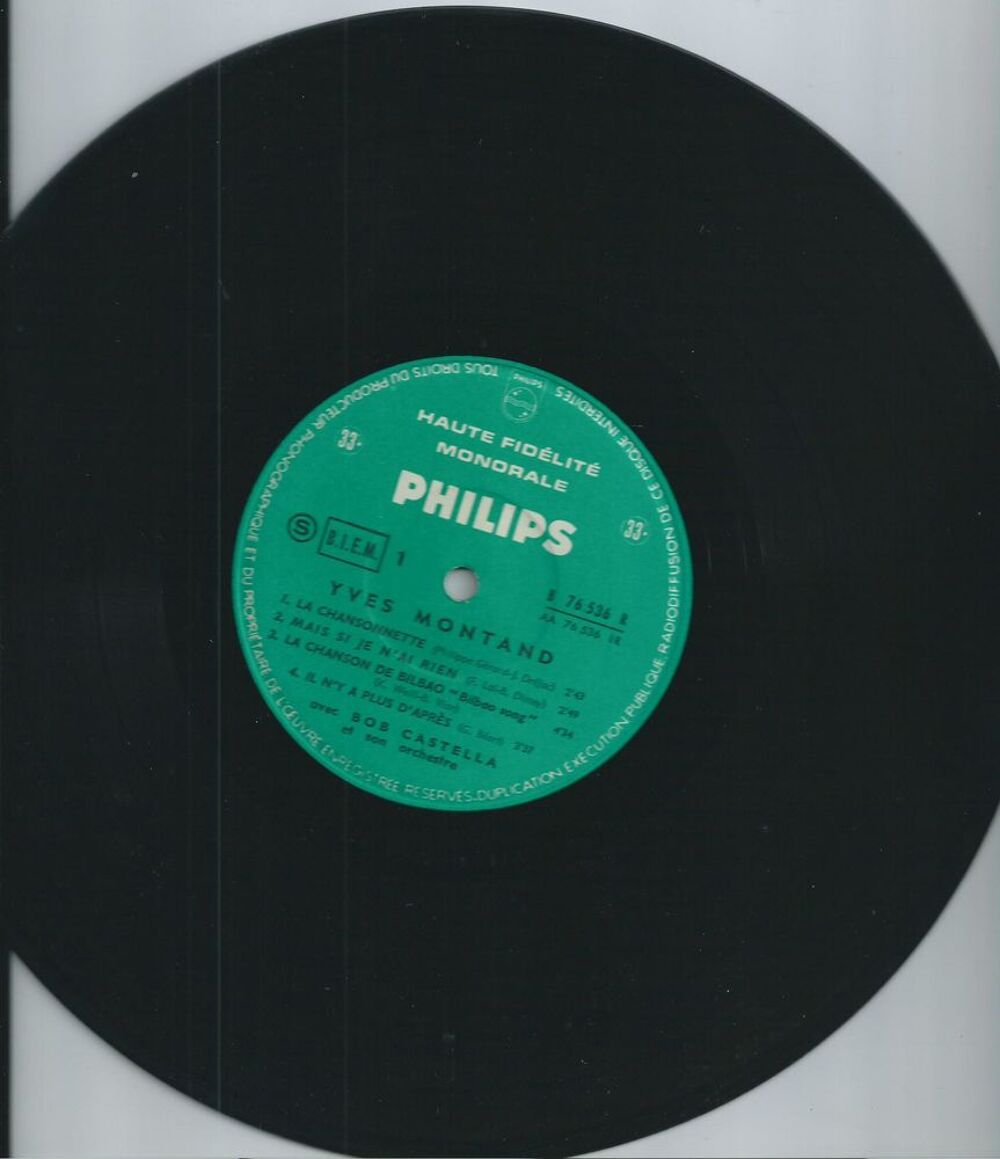 Vinyle 33T 25 cm Yves Montant CD et vinyles