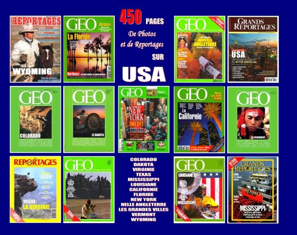 LES ETATS D'AMERIQUE - g&eacute;o - ETATS UNIS Livres et BD