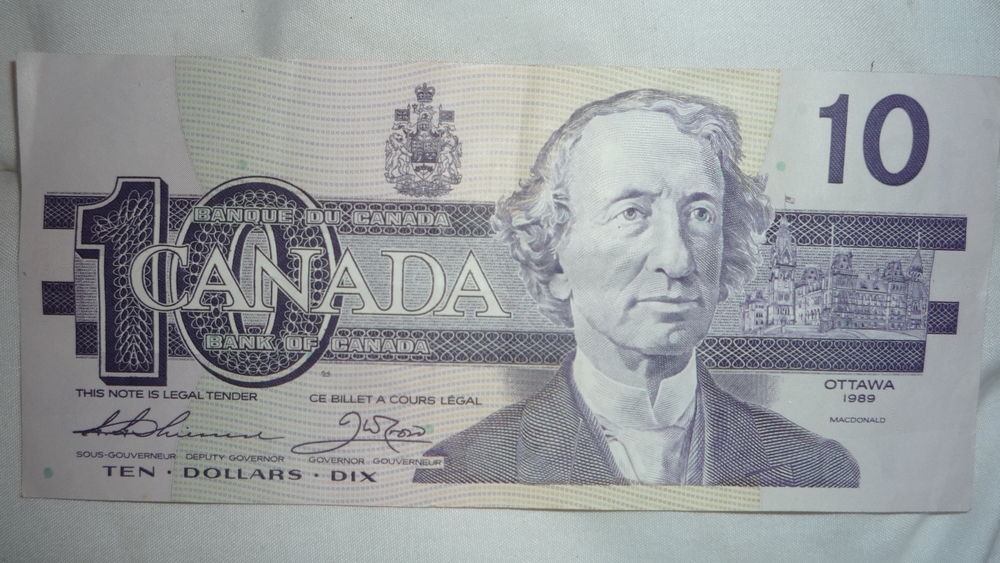 BILLET DE 10 DOLLARS CANADIEN 