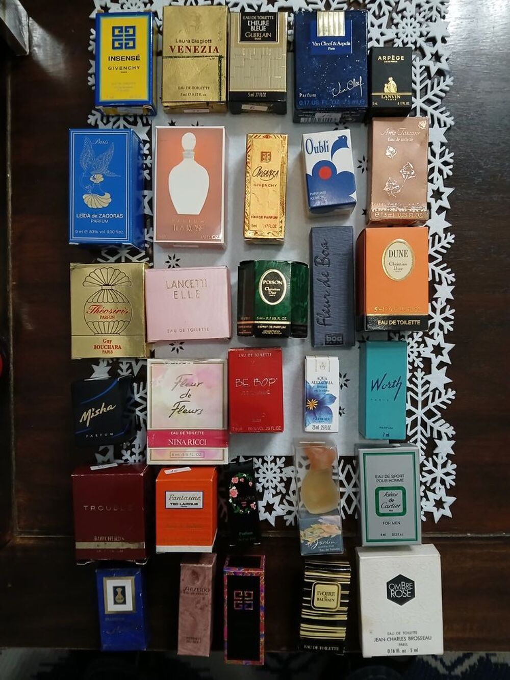 Collection de flacons miniatures 