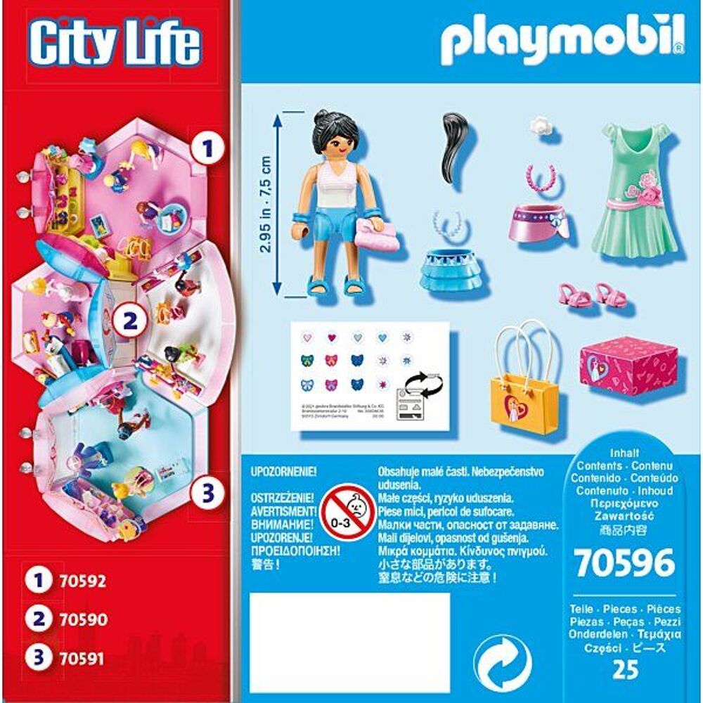 PLAYMOBIL 70596 CITY LIFE Figurine mode pour fille. Jeux / jouets