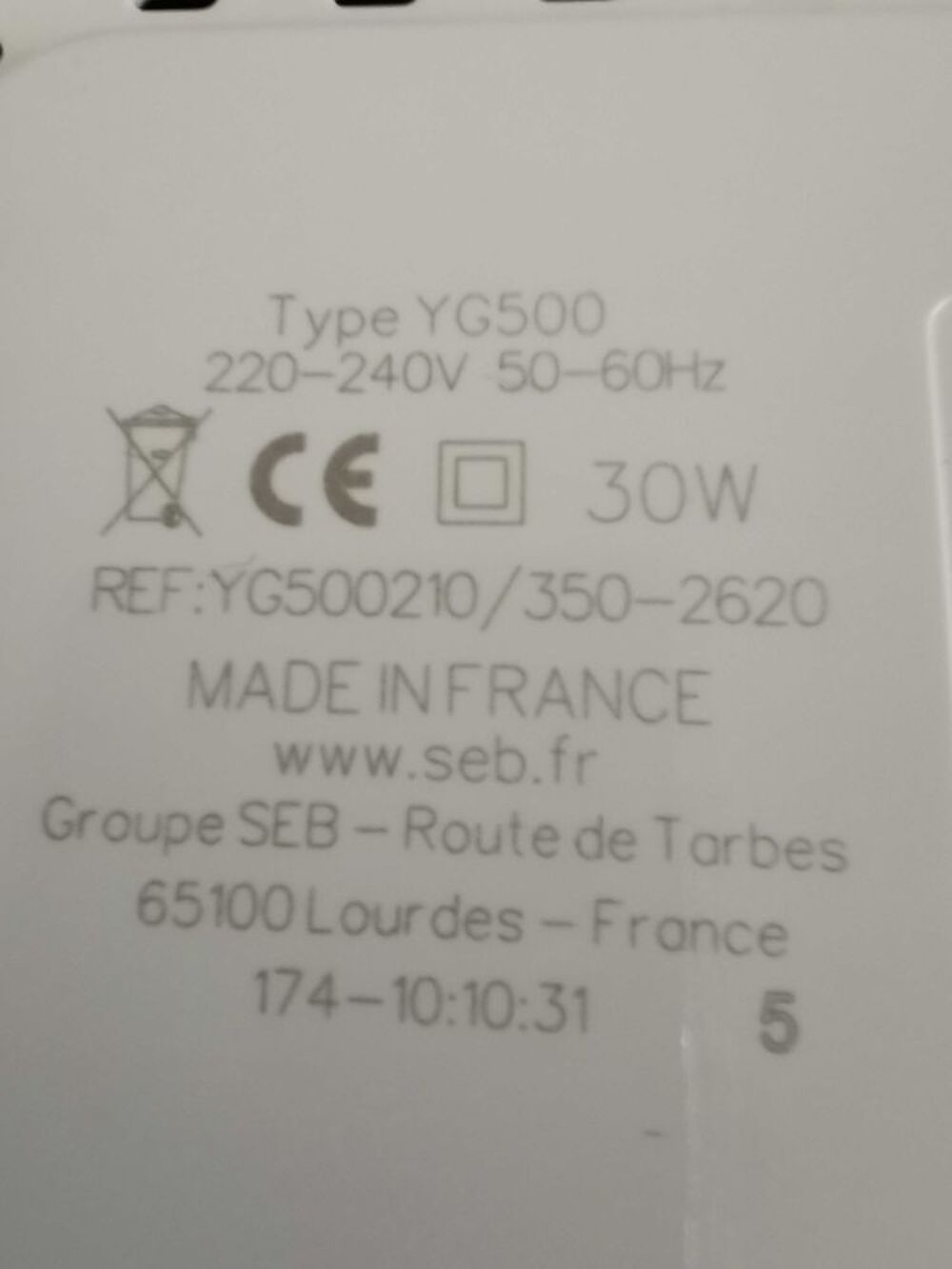 yaourti&egrave;re seb Electroménager