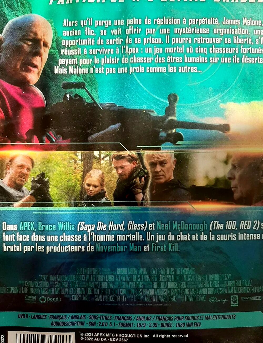 Apex dvd DVD et blu-ray