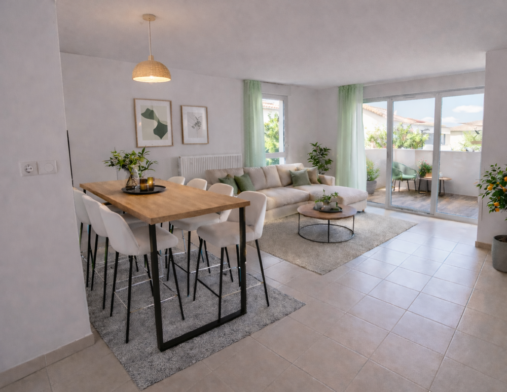 Vente Appartement Appartement Balcon T3 61,4m² 2 places parking Tournefeuille