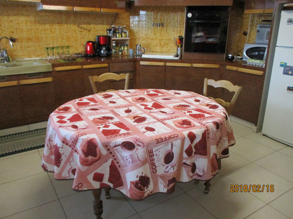 Nappe ronde CAFE diam 180 cm Décoration