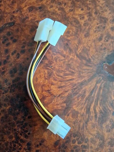 C�ble alim GPU PCI Express 6broches femelle double Molex LP4 102 La Chapelle-Saint-Luc (10)