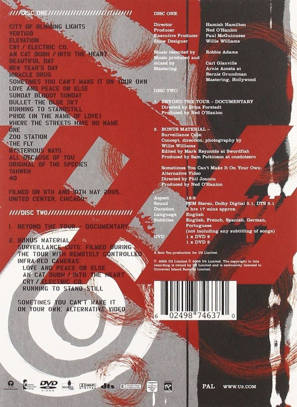 U2 - Vertigo//2005 - Live From Chicago - &Eacute;dition Limit&eacute;e DVD et blu-ray