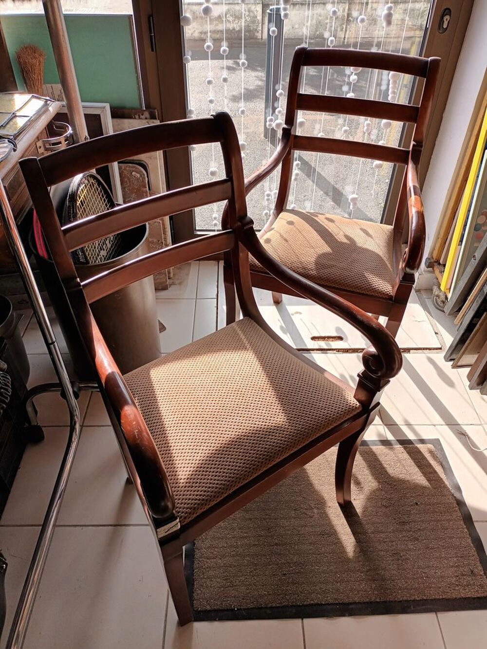  chaises- fauteuil, style Louis Philippe, Meubles