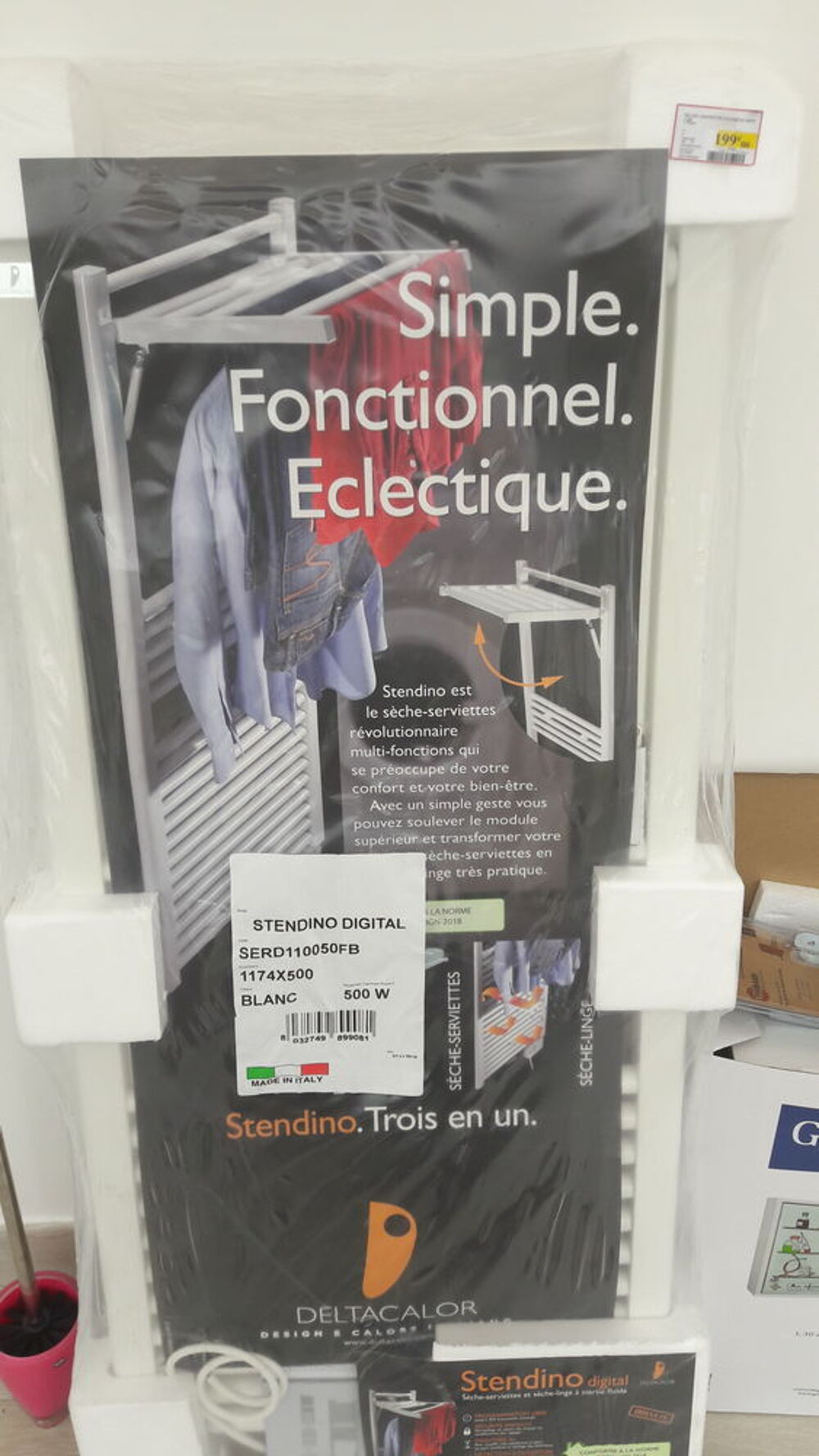Radiateur &agrave; inertie DLTACALOR pour salle de bain 135€ Electroménager