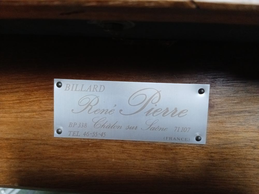 Billard fran&ccedil;ais Ren&eacute; Pierre Meubles